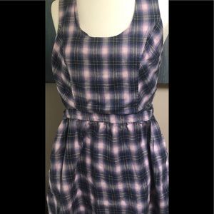 Plaid Cut Out Dress